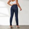 Damenmode Denim Casual High Waist Hose Hosen & Capris Freizeithosen