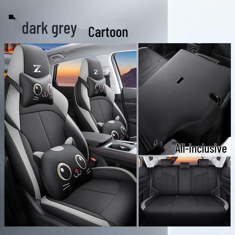 2022 Changan Oshan Z6 Full Coverage Cartoon Seat Cover & Cushion - Blue Whale Design, Four Seasons