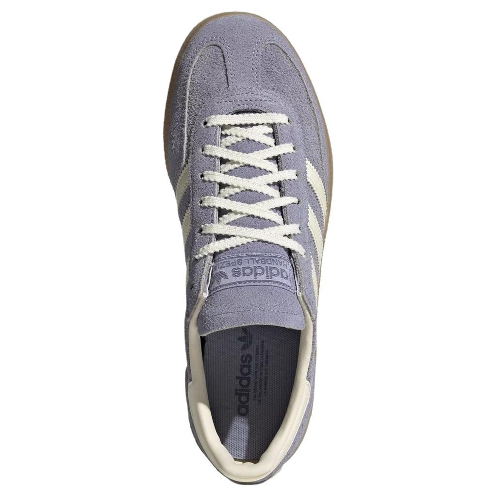 Adidas Originals HANDBALL SPEZIAL Abrasion Resistant Low Top Skateboard Shoes Women's Purple White Sneakers JR0849