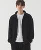 Pianer Comfortable Oversized Full-Zip Knit (Black)