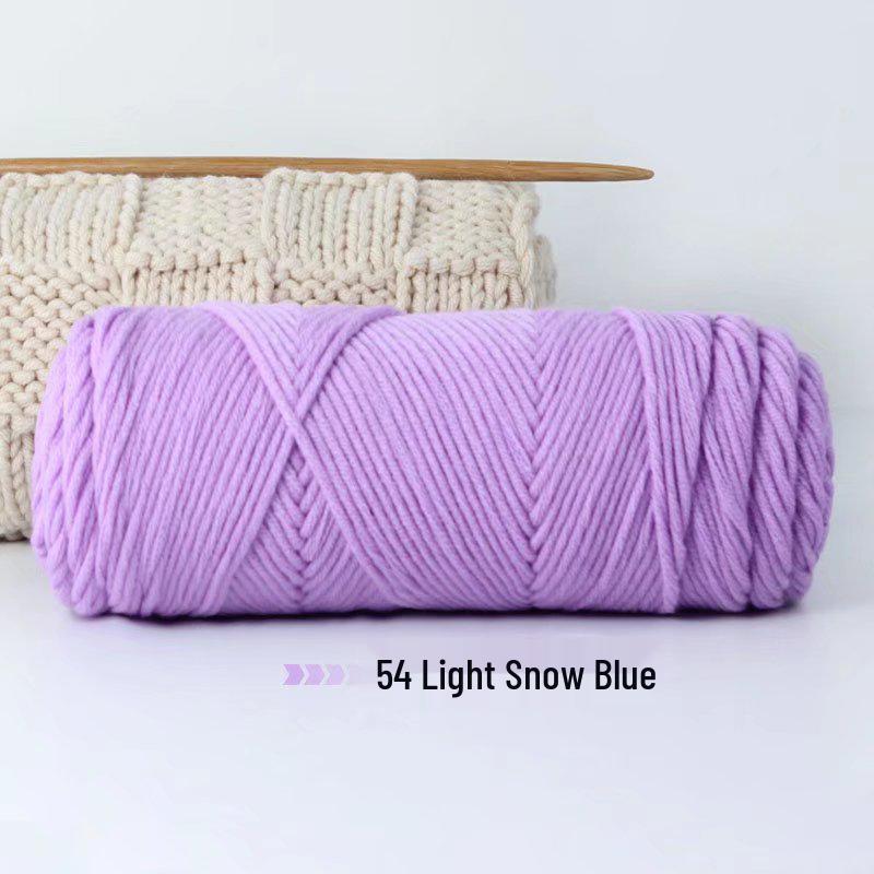 8-Strand Lover's Cotton Wool Yarn for Handmade Knitting: Soft DIY Scarf or Hat Acrylic Yarn