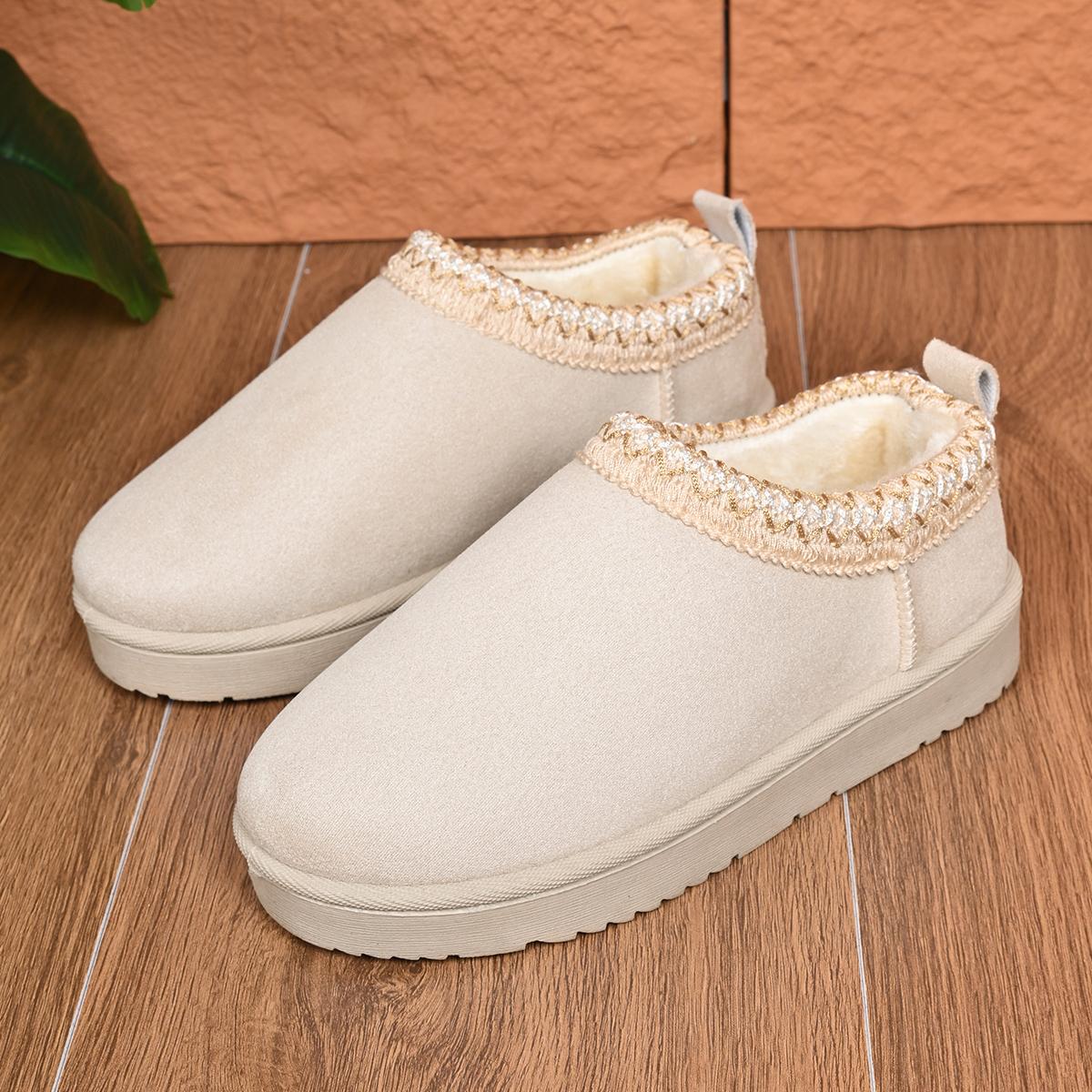 

Модные зимние ботинки «Челси» для женщин, зимние новые брендовые меховые короткие плюшевые теплые туфли на плоской подошве, тапочки на платформе, шлепанцы, хлопковые туфли 42 белый