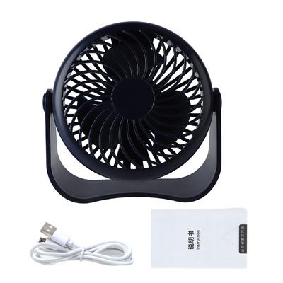 Kleiner Schreibtischventilator 3 Windgeschwindigkeiten Leise Wiederaufladbar Sommer USB Mini-Ventilator für Zuhause Schlafzimmer