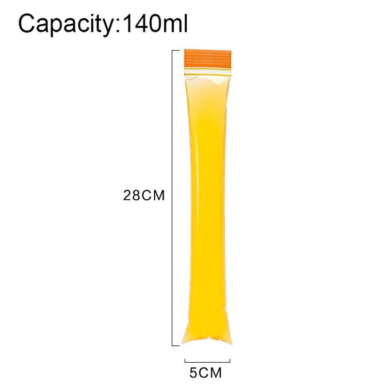 50 Stück Einweg Eis am Stiel Formbeutel Gefrierschläuche mit Zip-Verschluss Joghurtstiele Saft Frucht Smoothies Pops Eiswerkzeuge