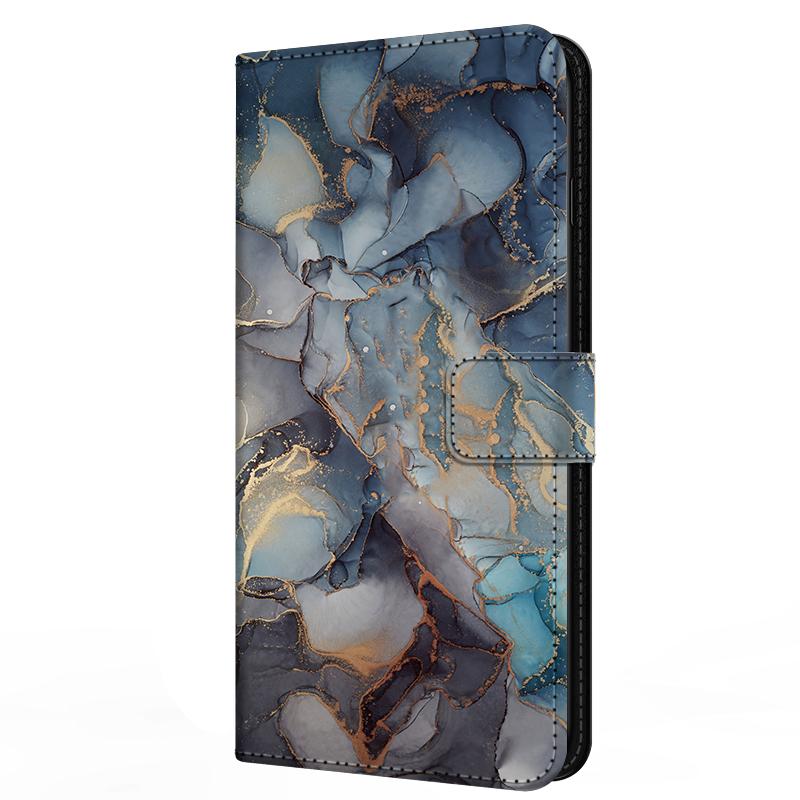 Leather Flip Case for Samsung A37 A57 Cover Wallet Book Stand Magnetic Cove Galaxy A 57 37 5G Capa Marble Partterns Funda Bumper