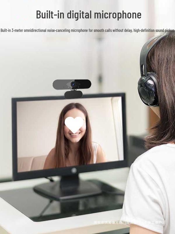 HD Webcam for Online Classes, Exams, Streaming, & Photography - Compatible with Home Desktops & Laptops