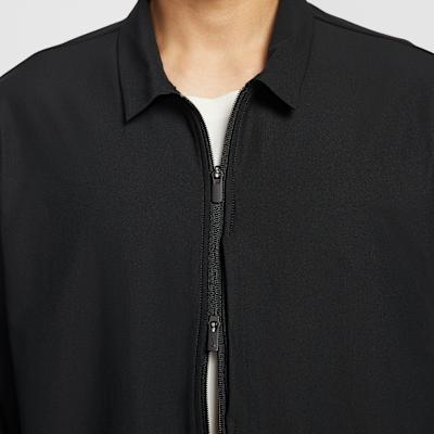 Nike Dri Fit Jackets Men's Black Stand Collar Moderate