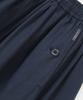 COLUMBIA UNIVERSITY All-Round Pleats Cotton Long Skirts Crown Navy