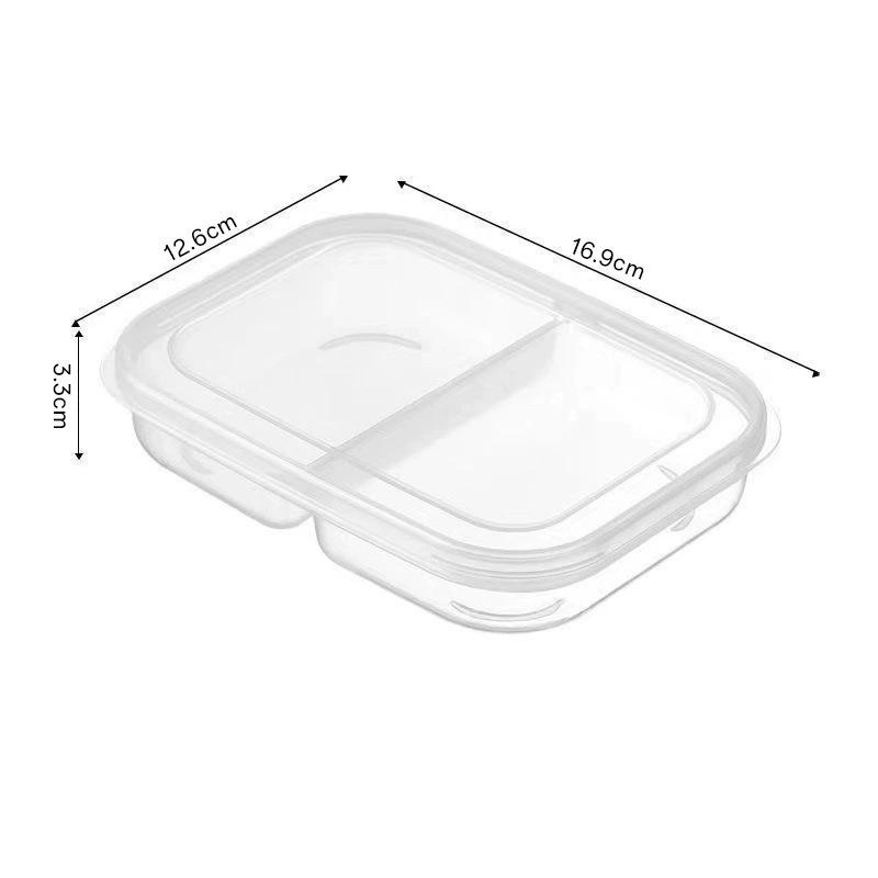 Four-Compartment Fresh-Keeping Meal Storage Box for Kitchen: No Flavor Transfer for Vegetables & Frozen Meat