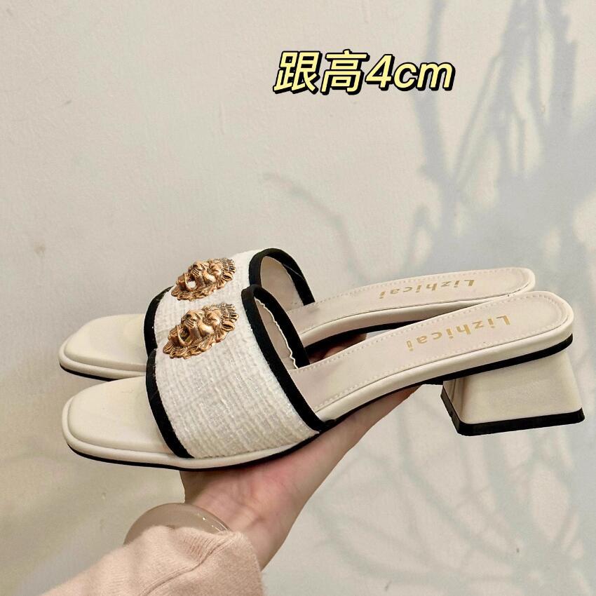 Summer couples Flip-flops Brand Designer Casual Be ach slippers women's  luxury sandals Italian Dinner Party style