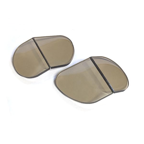 Genuine Halcyon Replacement Split Lens for MK49 Halcyon Smoke Tinted Goggles, Gray,