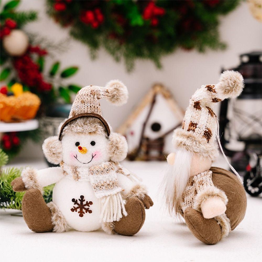 Soft Christmas Knitting Plush Doll Christmas Tree Decoration  Festive Decoration