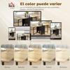 Folding Dining Table with Drop Leaves 4 Compartments 3 Shapes for Kitchen Living Room 169x60x75 cm Dark Natural