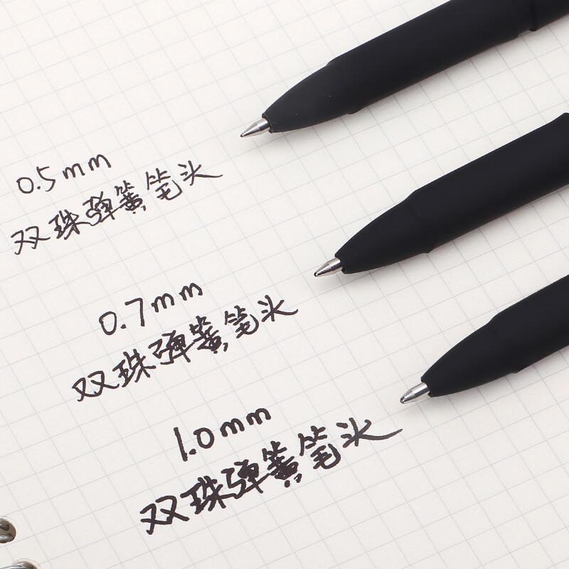 BAOKE Large Capacity Black Gel Pen 6-Pack