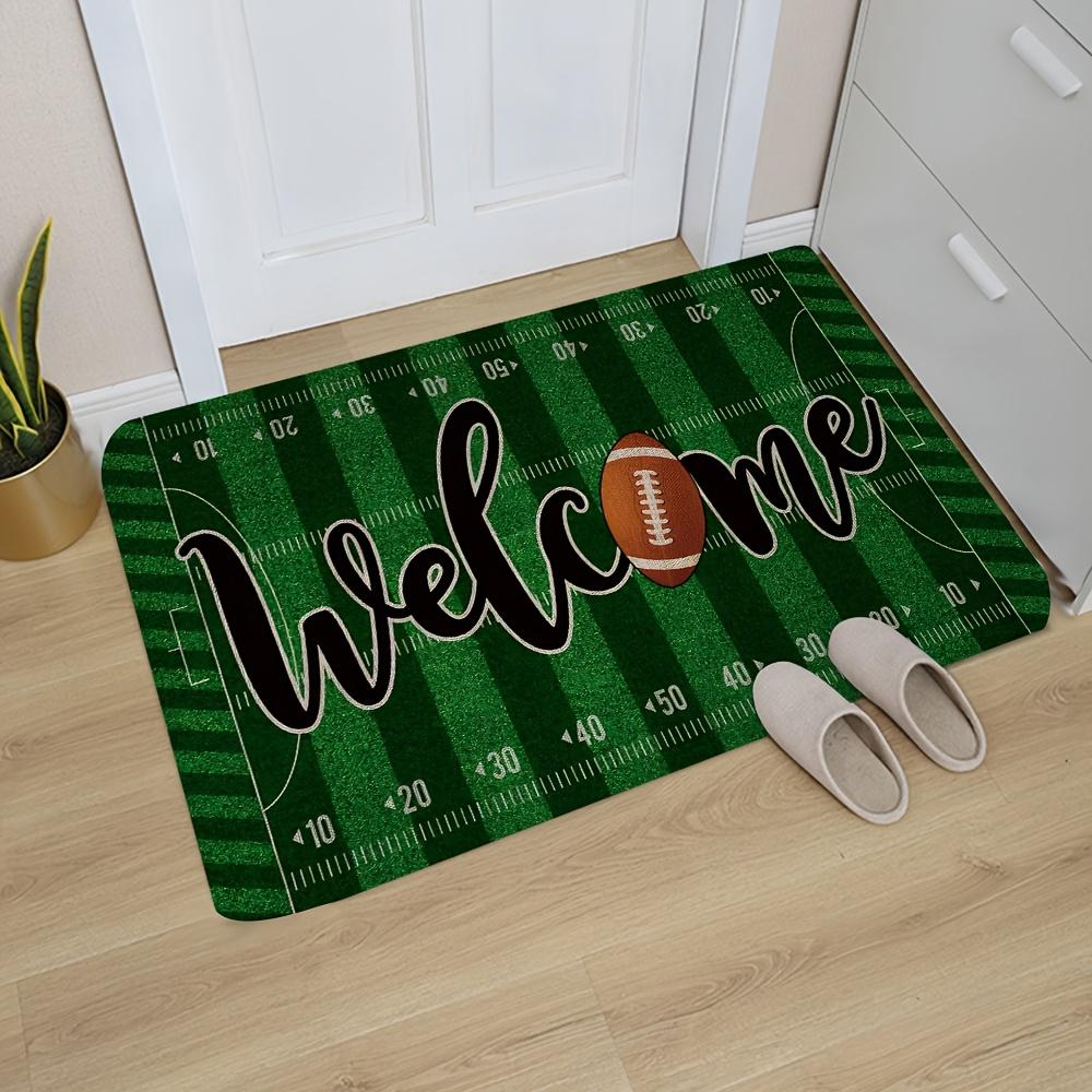 Fußballfeld Design Willkommens-Eingang Fußmatte Heimdeko Rutschfeste Flur Balkon Teppiche Küchen-Bodenmatte Schlafzimmer Fußmatte Deko
