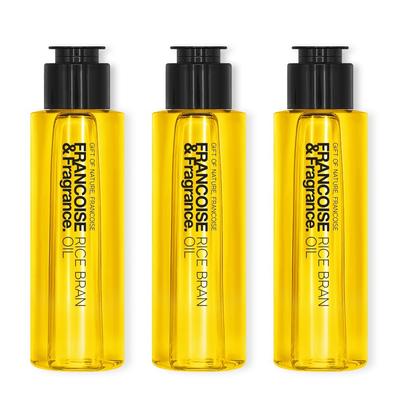 FRANCOISE Thumb King Rice Bran Oil Natural Facial Oil 100ml 1+1+1 Nutrition and Moisturization At Once, 100ml, 1 Set