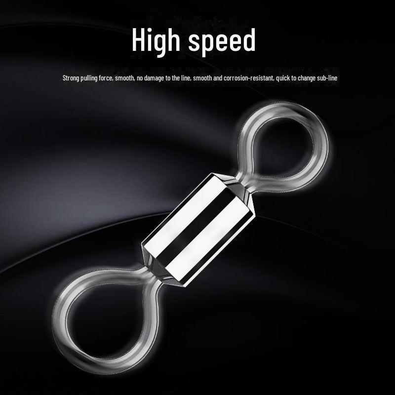 Super Strong Figure 8 Alloy Ring Connector for High-Speed Fishing