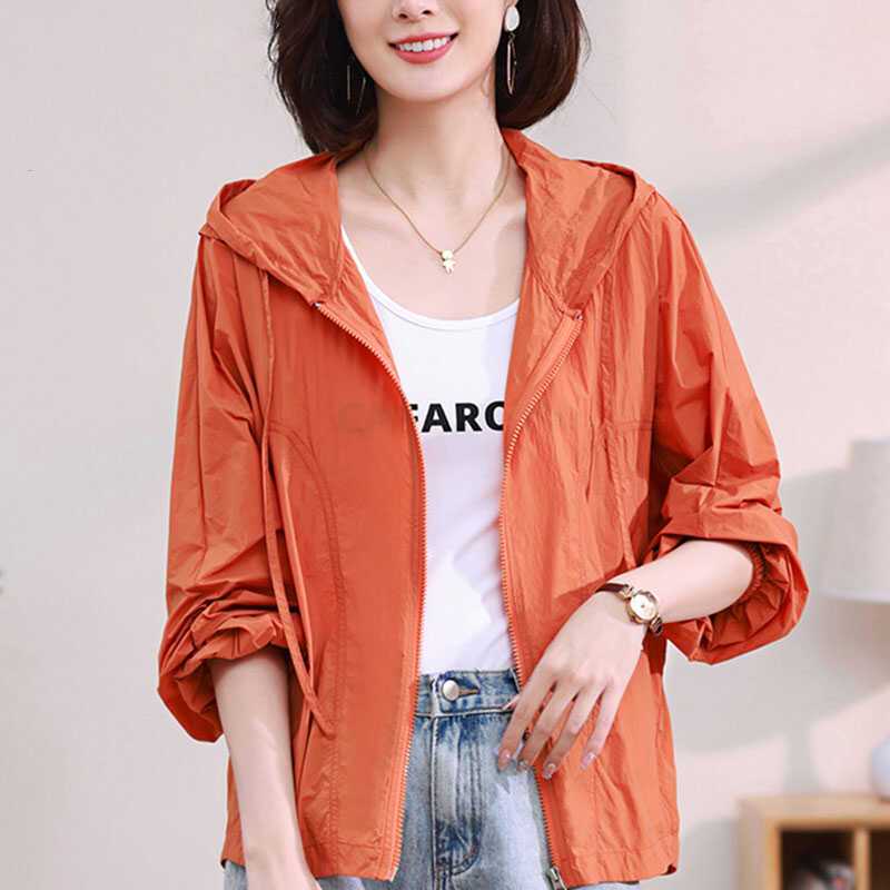 Basic Jackets Women Out Elegant Sun-proof Summer Vacation Simple All-match Mujer Loose Leisure Thin Fashion