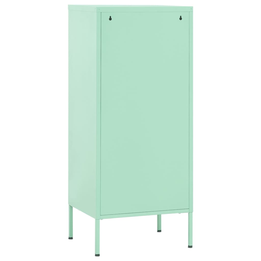 Storage Cabinet Mint Green 42.5 x 35 x 101.5 cm Steel