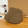 Fischerhut Kinder Frühling und Herbst Mode Buchstabenstickerei h Standard Bucket Hat Gesicht zeigend vielseitig Kordelzug Beckenhut
