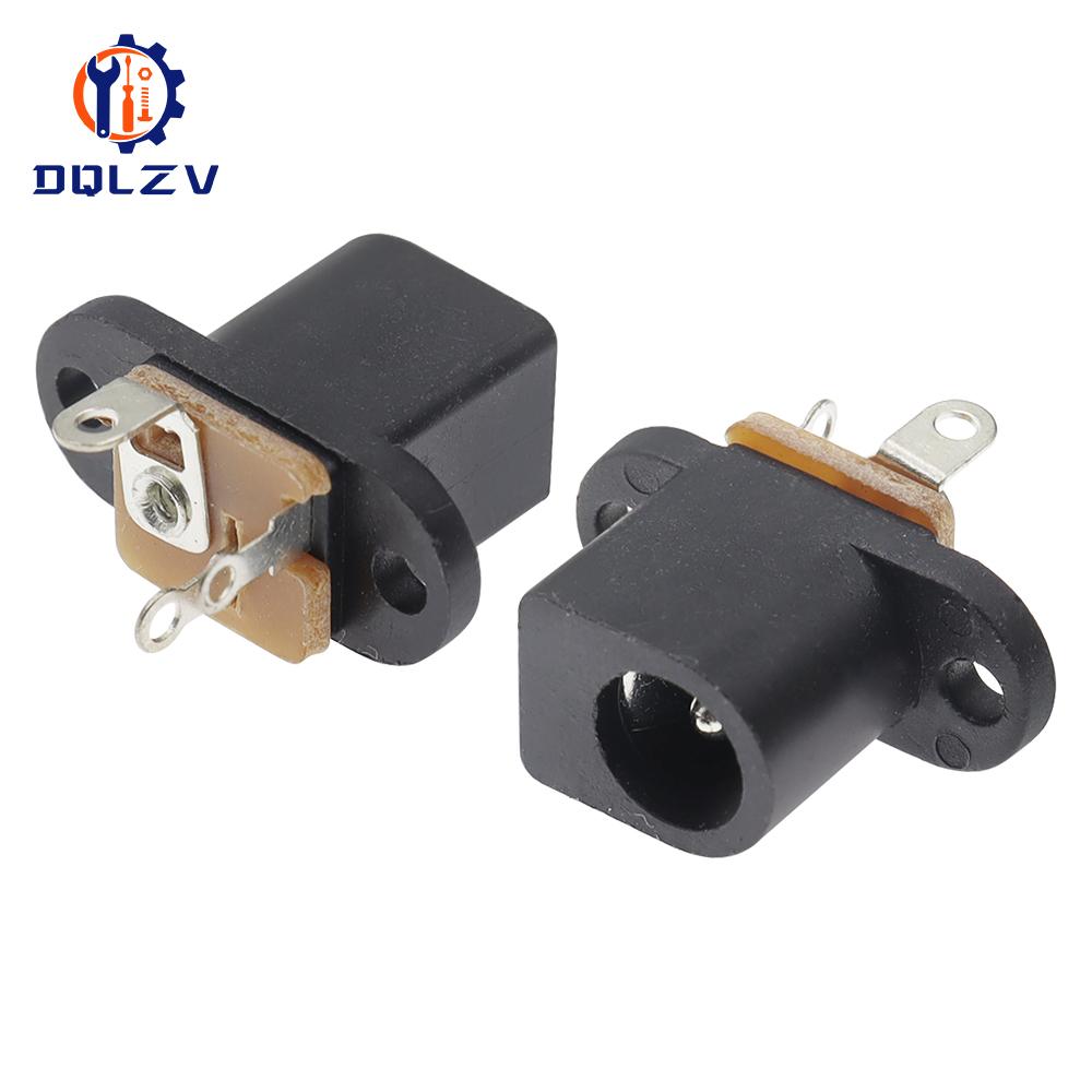 DC Jack DC-017 Vertical 3PN Plug-in DC Charging Head Interface 5.5*2.0/2.5 Round Needle 30V/0.3A DC Power Supply Base