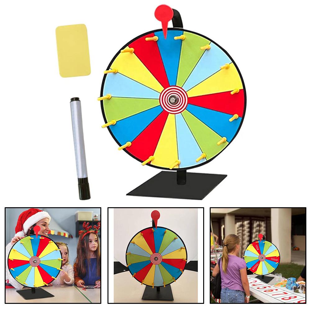 Make Your Events Memorable with Bright Colors and Attractive Graphics Uncontrollable Erasable Bracket Lottery Wheel