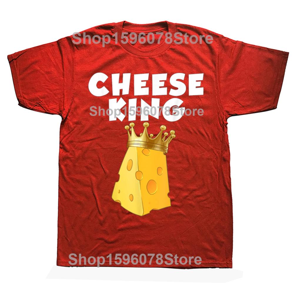 Funny Dairy Food Cheese Lover T Shirts Men Women Pure Cotton Humor Streetwear Tee Shirt Short Sleeve Unisex Loose Clothing