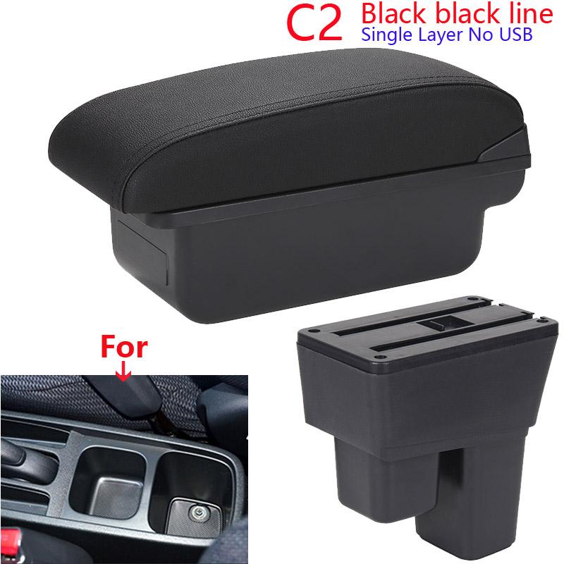 Για Honda Jazz Armrest For Honda Fit Jazz 2 Car Armrest Box 2008 2009 2010 2011 2012 2013 Arm Storage Box car Accessories