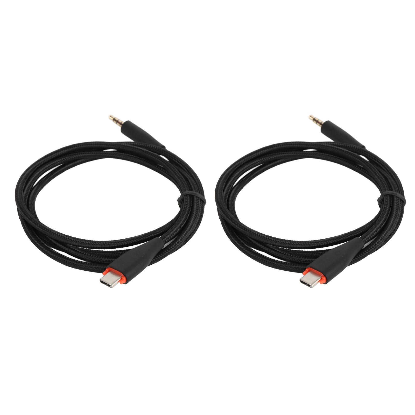 

Type C to 3.5mm Headphone Cable OFC 3.5mm Sound Cord Earphone Wire Replacement for MMX150 Headset