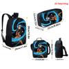 3Pcs Set NARUTO Kids School Backpack With Lunch Bag&Pencil Case,Lightweight&Durable,Cartoon School Bags For Ages 6-11 Boys&Girls