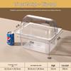Acrylic Commercial Food Display Tray with Folding Lid