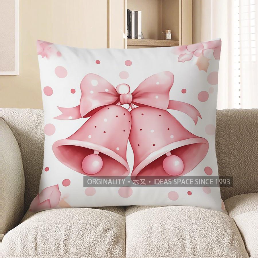 Home Decor Cute Santa Claus Pillow Cover For Festive Look Pattern Cushion Cover Suitable For Sofa Bedroom Car Pillow Cover