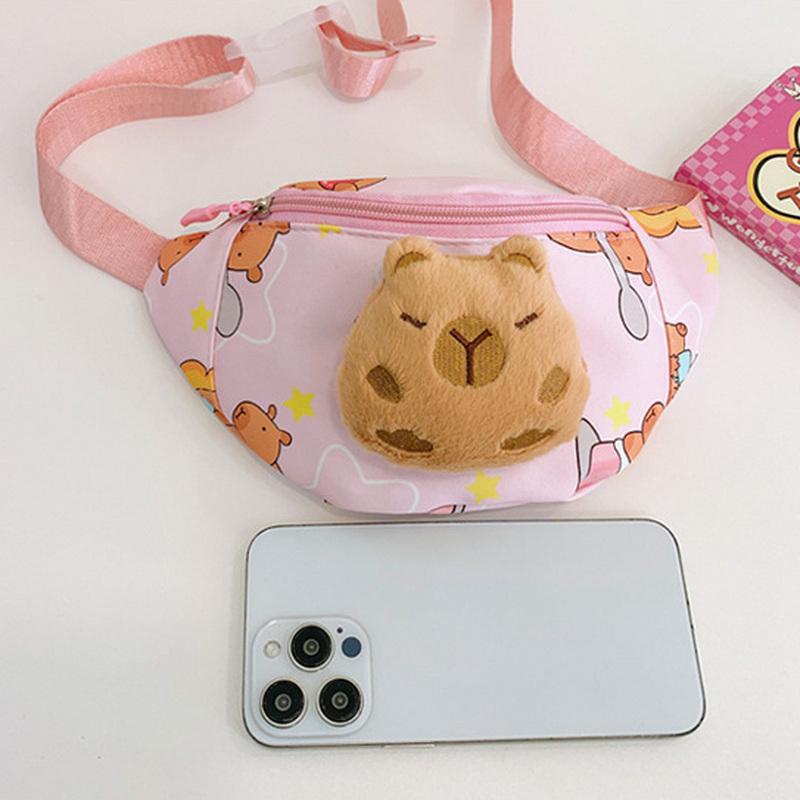 Geantă Messenger Kawaii Capybara Geantă de cruce pentru copii Rucsac drăguț din desene animate Geanta piept cu desene animate Geanta de voiaj Geanta de talie