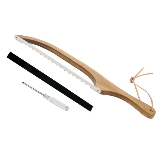 Dřevěný kráječ chleba Pila se šroubovákem Kryt kráječe Domácí kváskový kráječ chleba Bageta na toasty ozubené nástroje na krájení