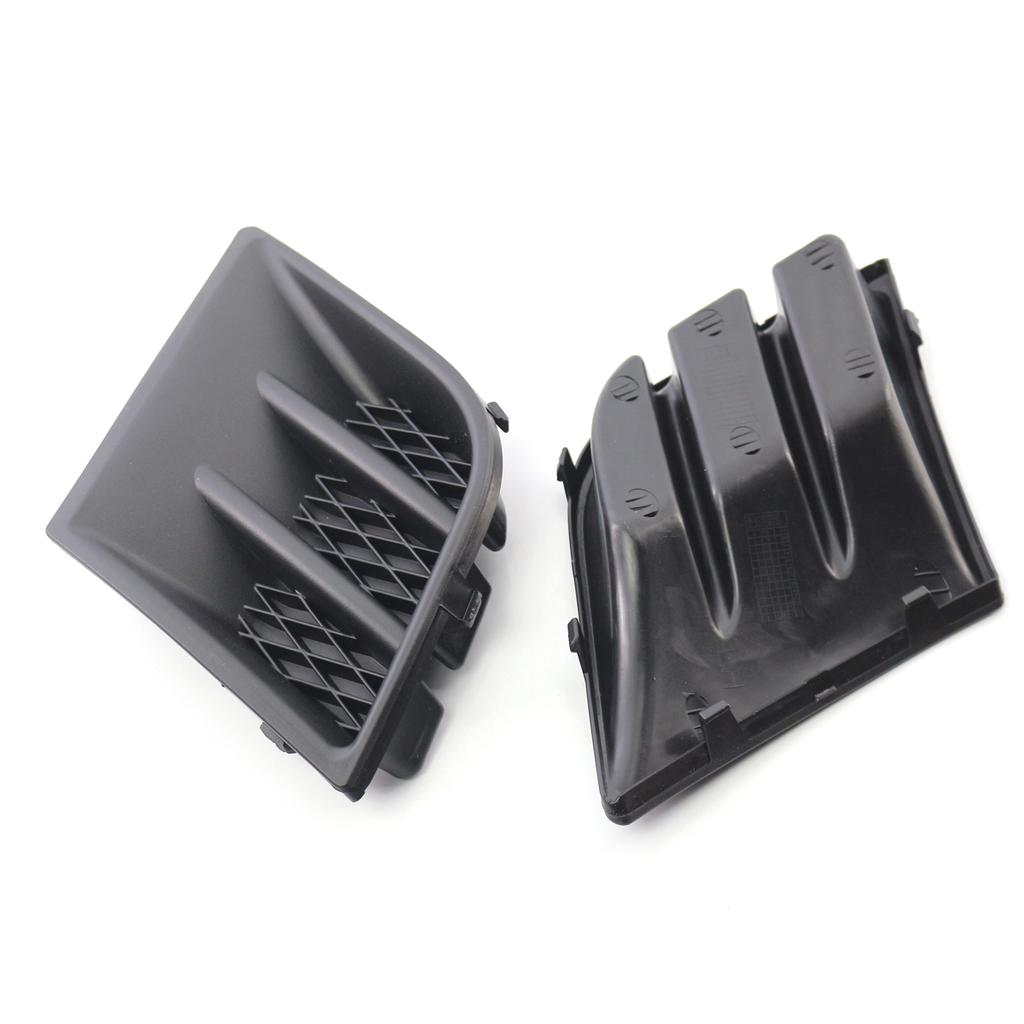 ABS Black Car Front Left Right Bumper Grill Grille Fog Light Lamp Cover Caps Replacement For Peugeot 107 2009-2012 7422A8
