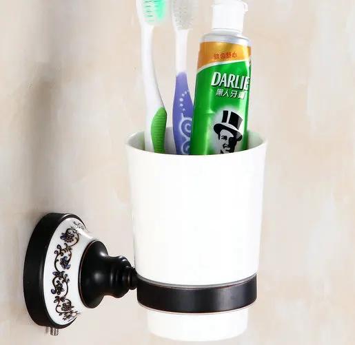 Oil Black Bronze Brushed Bathroom Accessories Towel Shelf Towel Bar Paper Holder Cloth Hook Soap Dish Cup Holder Toilet Holder