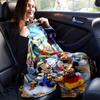 1pc, Halloween at Porto Paradiso Home Décor Blankets, Soft Flannel Throw Blanket, Gift for Bedroom, Living Room, Travel