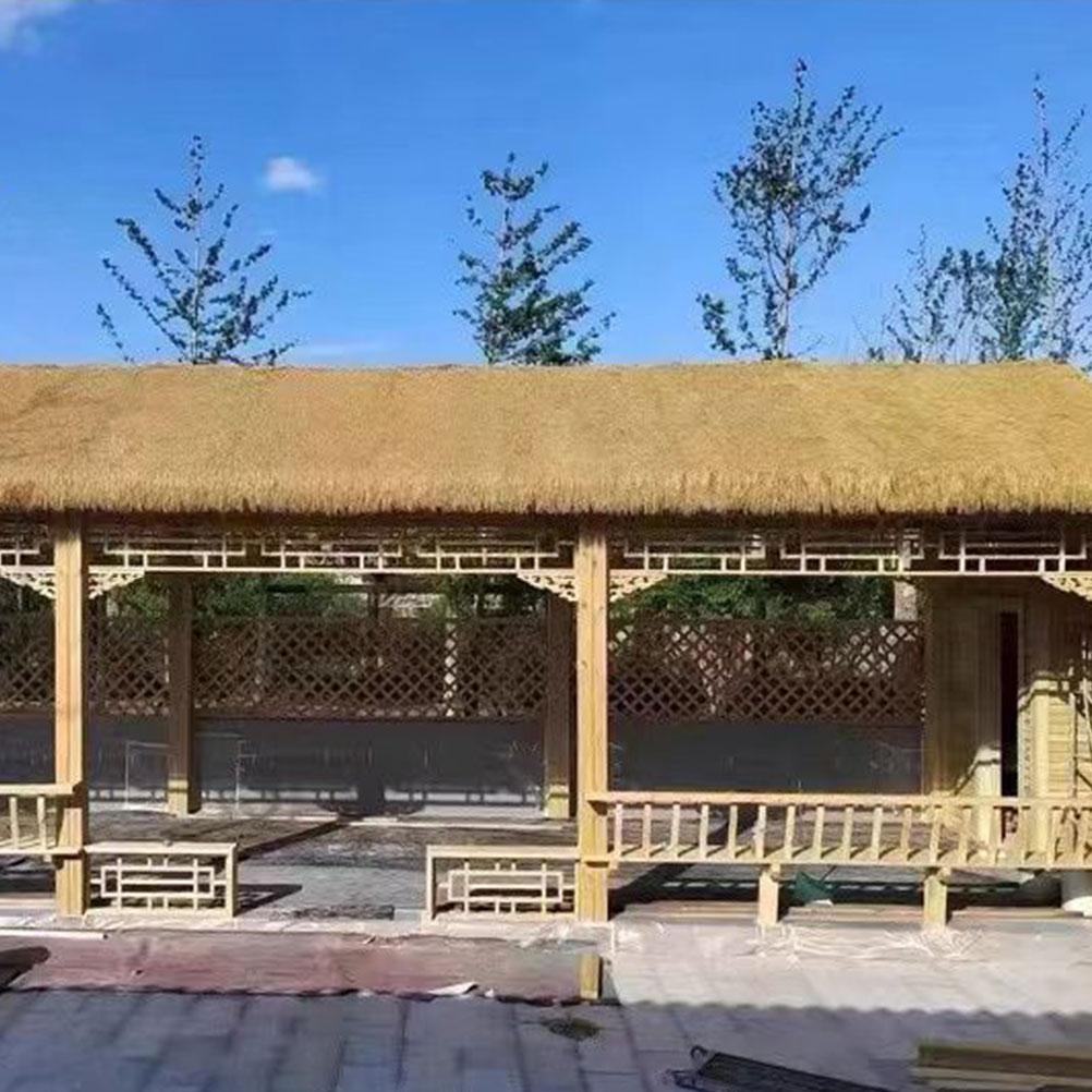 200x100cm Thatched House Tiles Imitation Roof Carpet Fake Straw Simulation Rugss Decorative For Garden To Weave Blind Lifelike