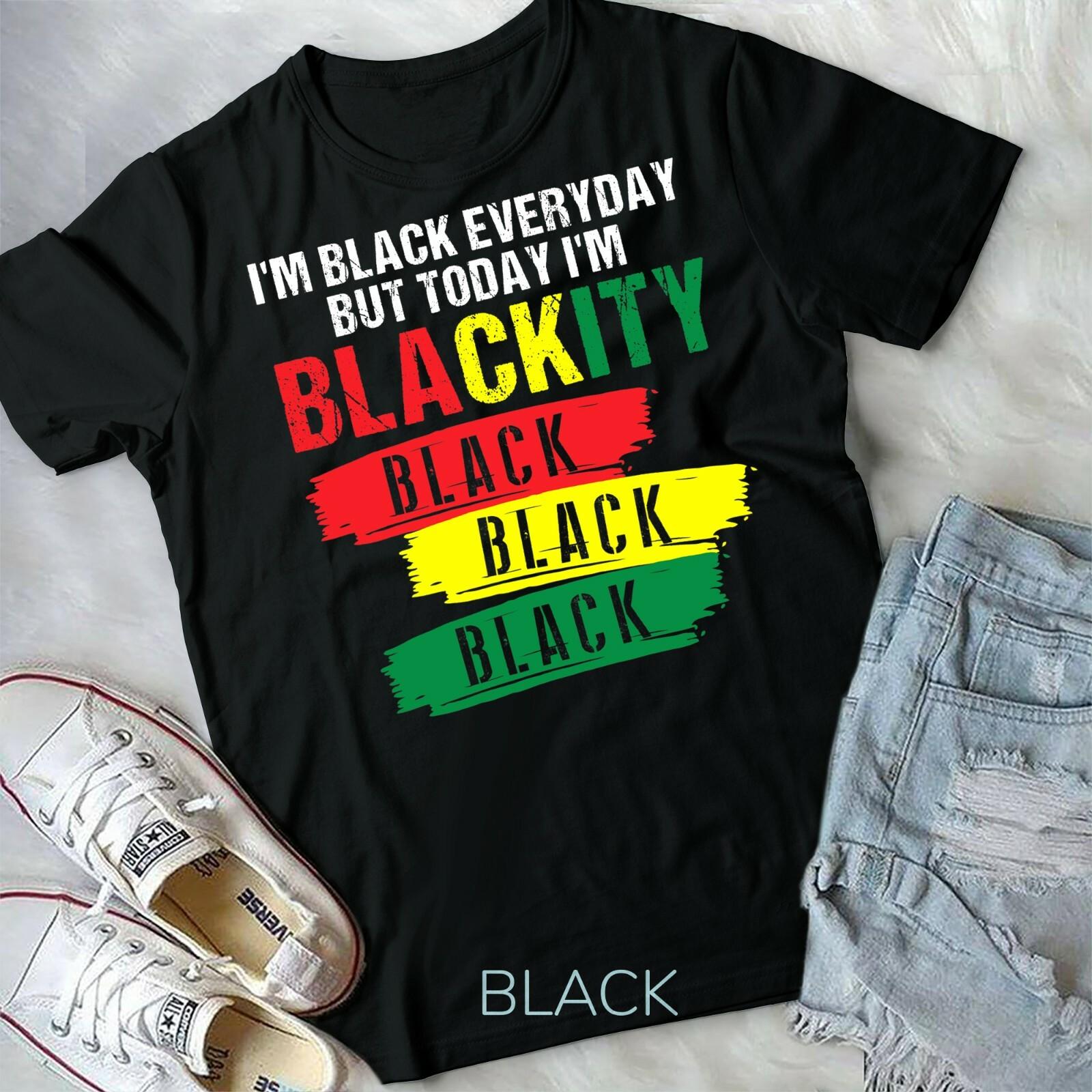 I m Blackity Black African American Black Power Juneteenth Unisex Youth T-shirt L