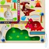 Color Matching Learning Counting Puzzles Board for 3 4 5 Years Old Girls Boys Dinosaur