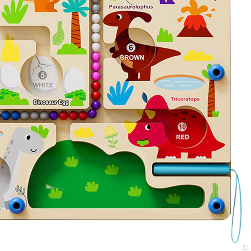 Color Matching Learning Counting Puzzles Board for 3 4 5 Years Old Girls Boys Dinosaur