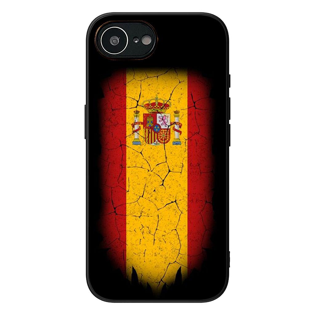 

Spain Flag Yellow Red Phone Cover Case for Apple iPhone 17 16 11 Pro XS Max XR 6 7 8 Plus + 16E SE Casing iPhone 16 Plus