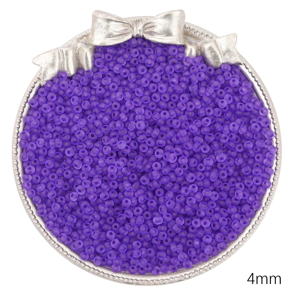 

Прозорі матові чеські скляні намистини Розсипний бісер для виготовлення ювелірних виробів своїми руками, шиття одягу, бісеру, аксесуарів C14 4mm 100pcs