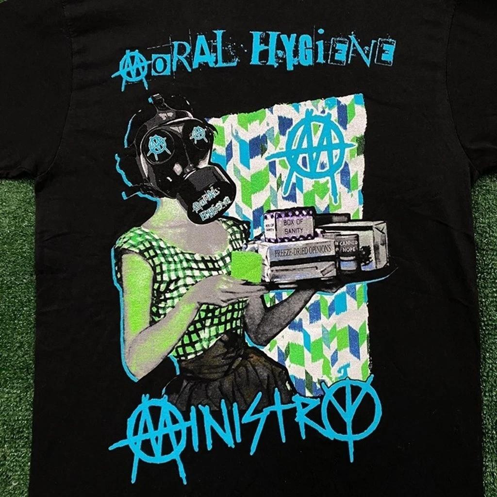 Ministry Moral Hygiene Metal Band T-shirt black tee short sleeve tee M