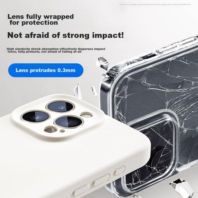 Official Version Real Liquid StateIPhone 13 Case, Liquid Silicone Full Camera Protection Ultra-Thin Shockproof Anti-Scratch Case, Black