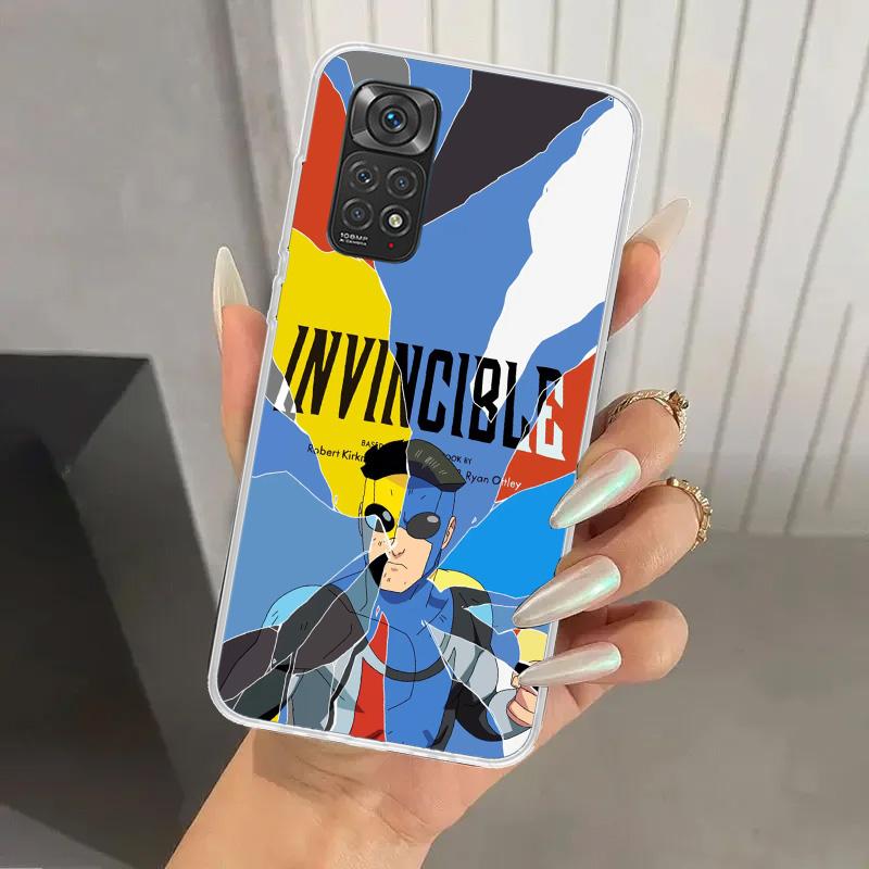 Coole I-Invincible Handyhülle für Xiaomi Redmi Note 14 13 12S 12 11S 11 Pro Plus 11T 11E 10S 9 9S Weiche Druck-Schale Funda