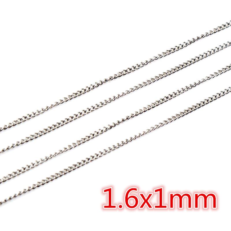 5 Meters/Lot Never Fade Stainless Steel Multi Styles Necklace Chains For DIY Jewelry Making Findings Accessories Handmade