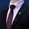 Men's Noble Necktie For Wedding Party Business Formal Suits Fashion Convenient Pre-tied Zipper Ties Narrow Necktie