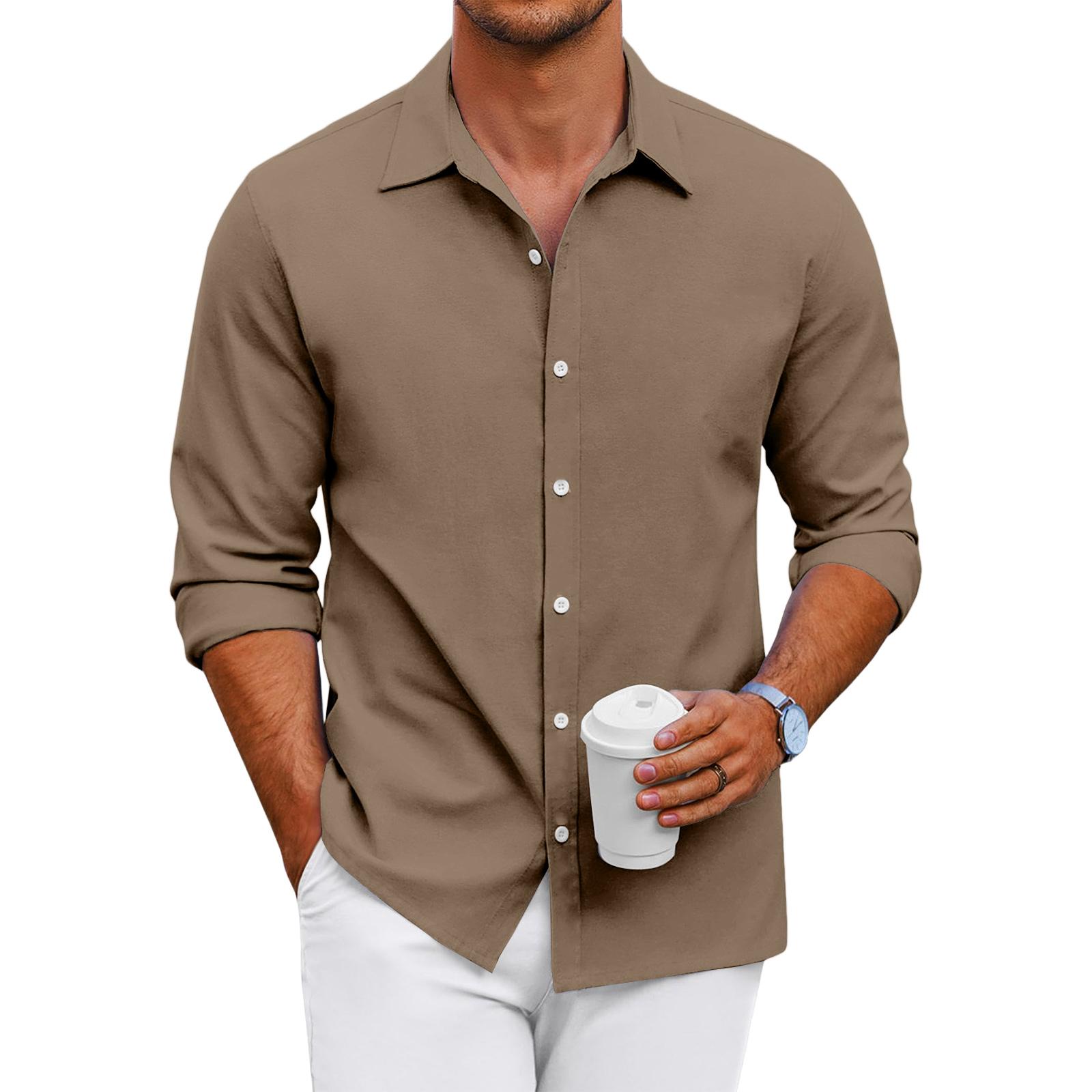 Mens shirts long sleeve casual non shirts men formal shirts for men dress shirts for men work shirts for men mens casual shirts mens shirts XXL