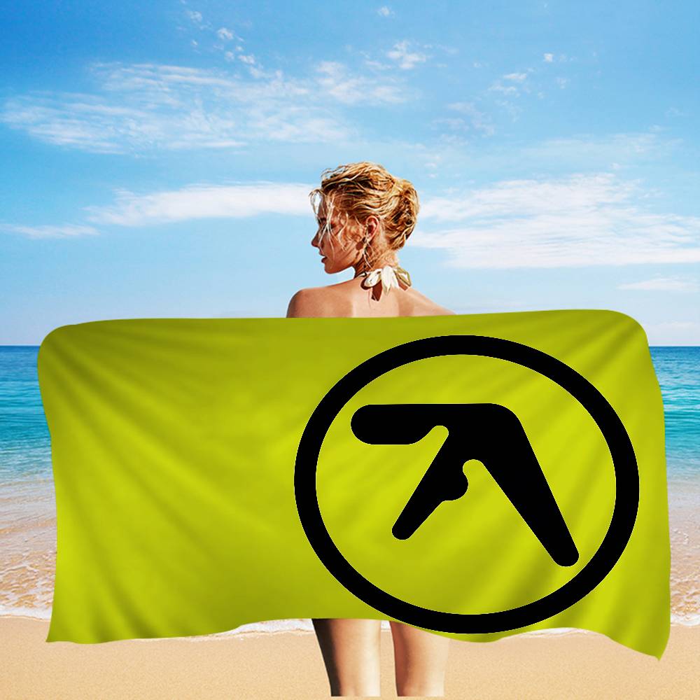 A-Aphex Twin Microfiber Printed Beach Towel Mountain Climbing Yoga Beach Swimming Running Absorbent Soft Towel